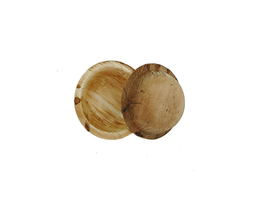 Pala Areca Leaf Disposable Round Bowl - 4 inch (Pack of 20)