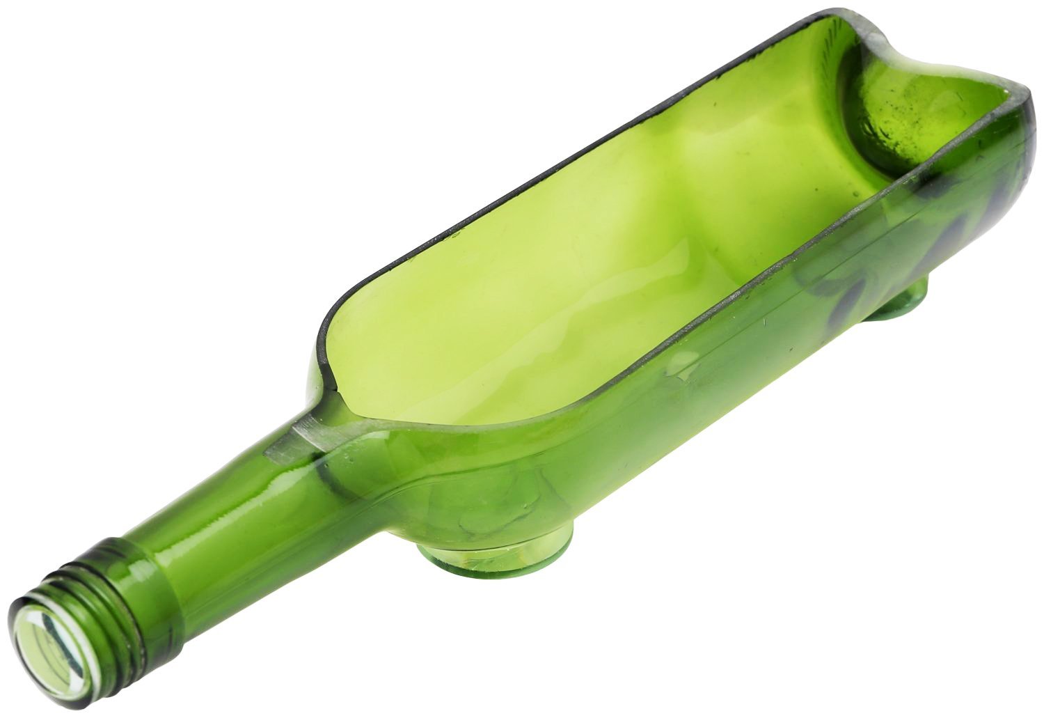 Unique Serving Platter cum Glass Planter (Green)