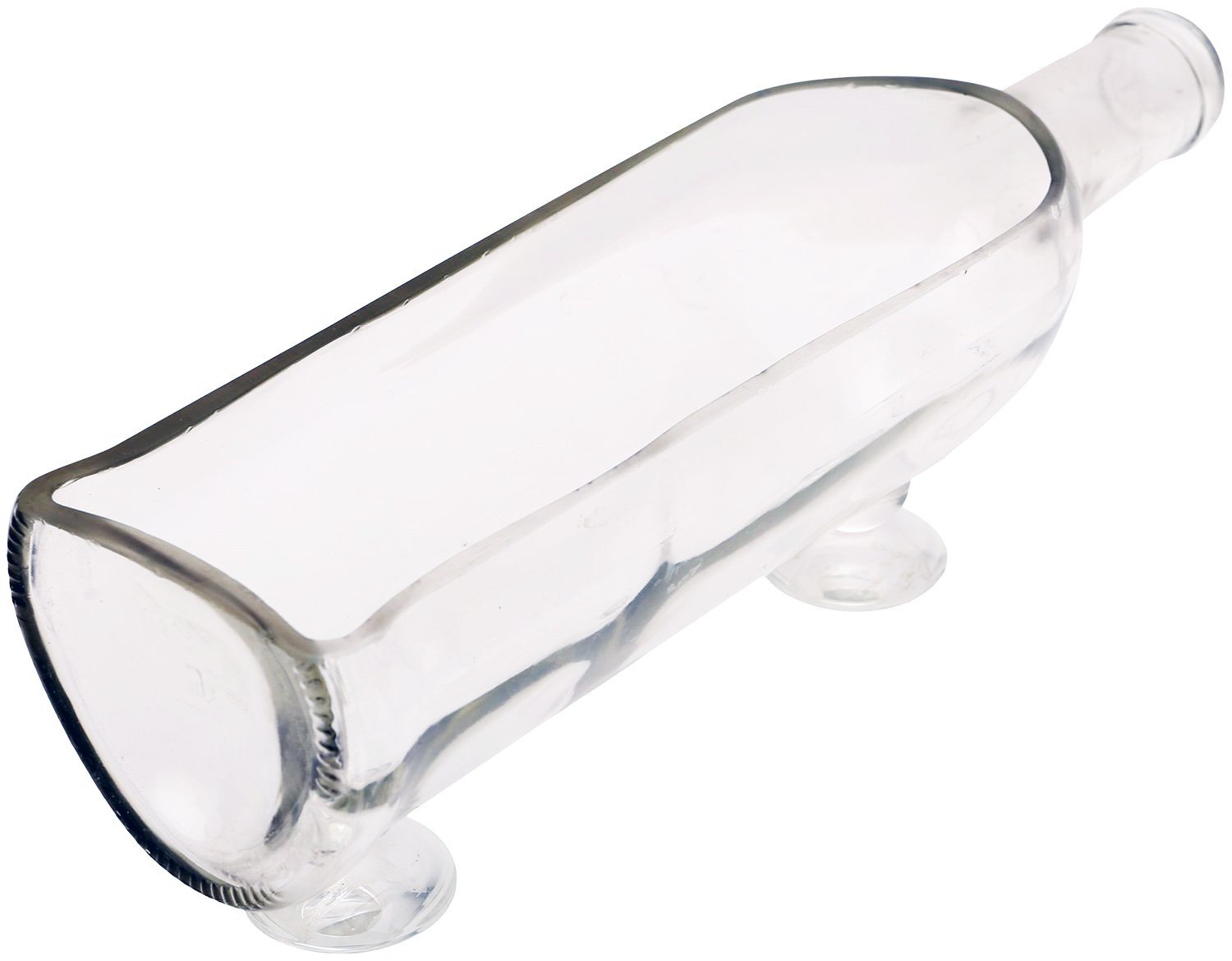 Hand Made Bathroom Storage cum Glass Planter (Transparent)