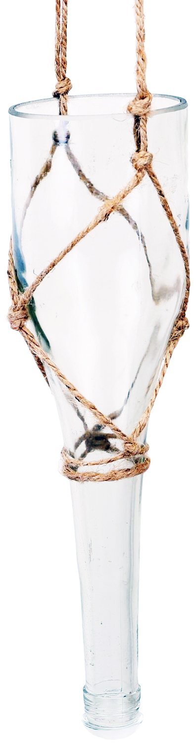 Hand Made Hanging Glass Planter (Transparent)