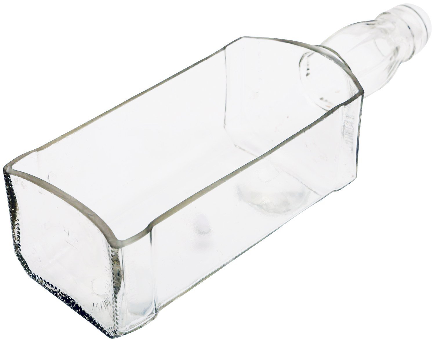Horizontal Serving Tray cum Glass Planter (Transparent)
