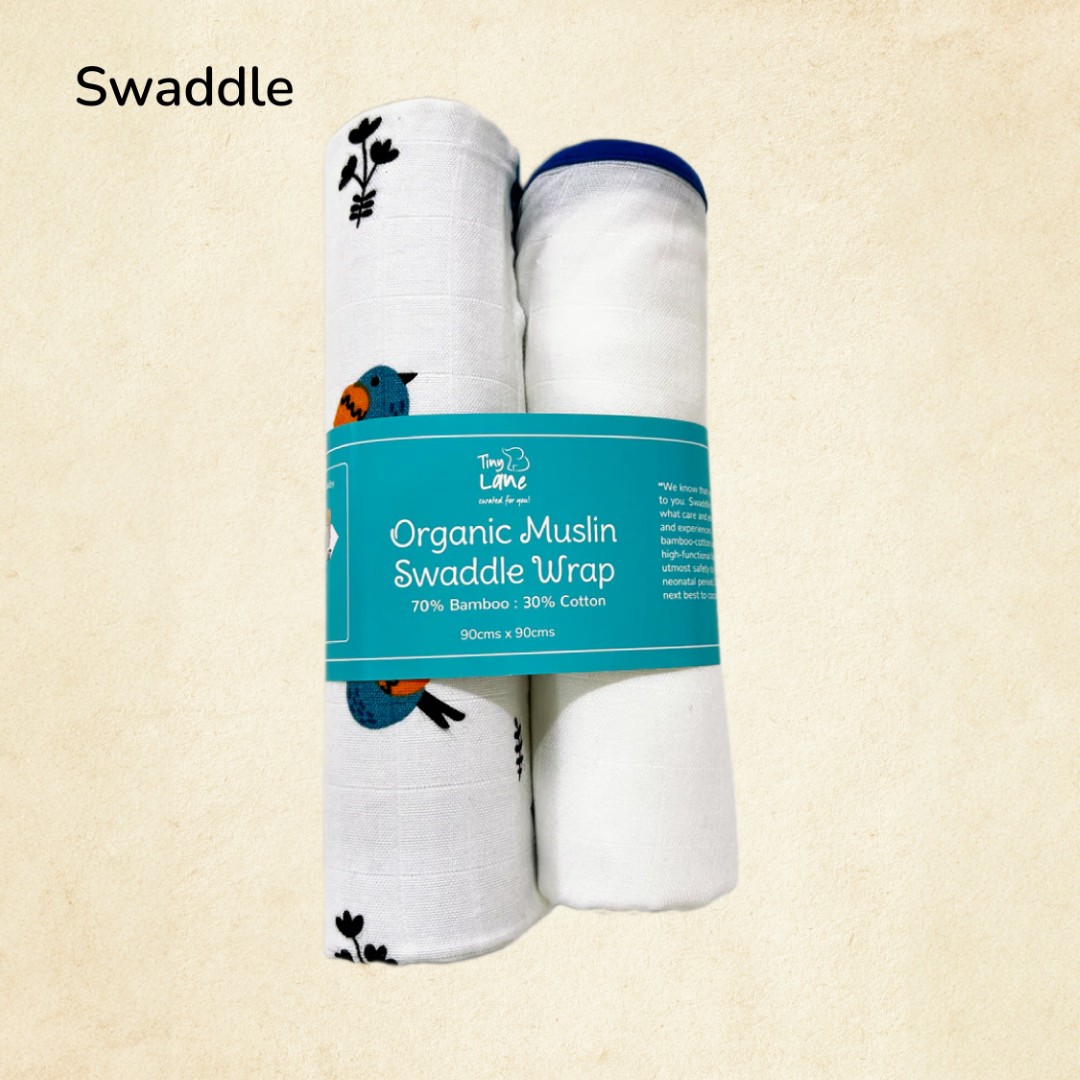 Organic Bamboo Baby Swaddle Set | Pack Of 2
