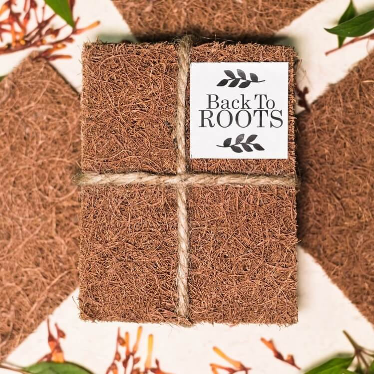 Coco Coir Vessel/Utensil Scrubber | Cleaning Scrub | Pack of 6