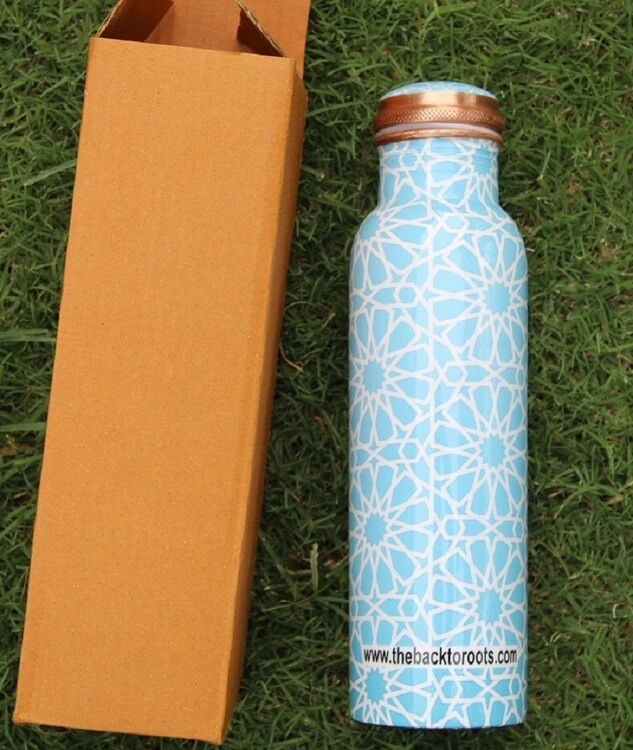 Ayurvedic Copper Bottles | Printed | 1 Ltr.