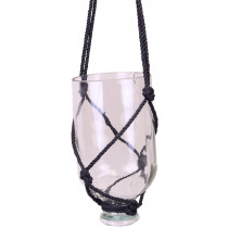 Sustainable Indoor cum Outdoor Hanging Glass Planter (Transparent)