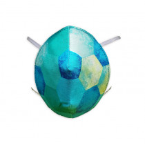 Organic Reversible Washable Round Face Mask- Single