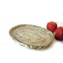 Biodegradable Rolled Rectangle Plate cum Serving Tray 27