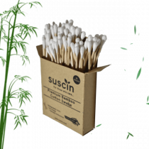 Premium Bamboo Cotton Swabs – Pack of 80 sticks