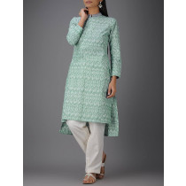 Bandhgala Styled Cotton Kurta