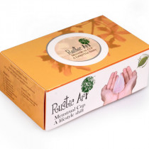 Rustic Art Menstrual Cup Kit with cloth pads - Small