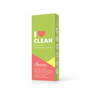 Sanitary and Diapers Disposal Bag by Sirona 15 Bags