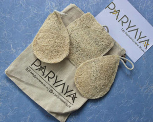 Paryaya Natural Loofah Set of 3