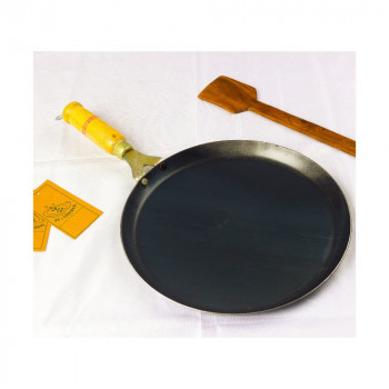 Pure Iron Dosa Tawa (10 Inches) + Free Wooden Flip