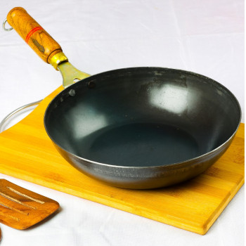 Pure Iron Flat Bottom Wok (10