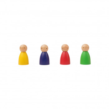 Friends - Set of Four Wooden Peg Dolls