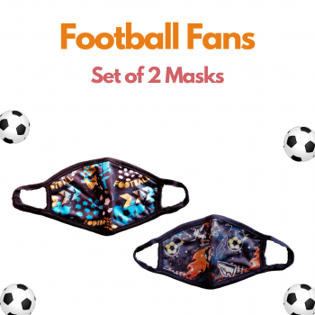 Football Fans- Set of 2 Kids Mask
