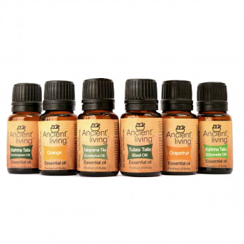 Organic Essential Oils - 6 bottles of 10 ml each