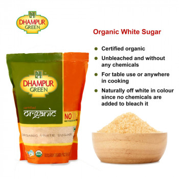 Dhampur Green Organic White Sugar-500 gm
