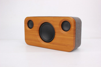 Bamboo Stereo Speaker 2.1 Channel Sound Dual Embedded Speakers