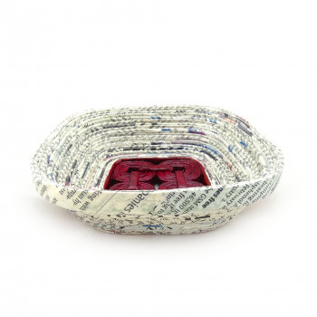 Recycled Square Bowl - Small - 12 (Red)