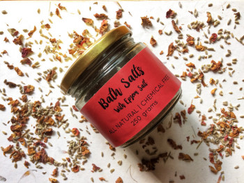 Natural Rose Lavender Bath Salts-250 g