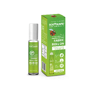BodyGuard Herbal Fabric Roll On with Citronella and Lemongrass Oil - 8 ml + 2 ml Extra