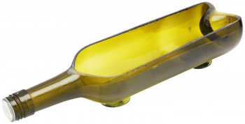 Innovative Serving Platter cum Glass Planter (Yellow)