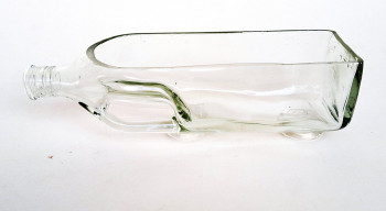Unique Serving Platter cum Glass Bottle Planter