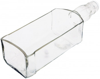 Horizontal Serving Tray cum Glass Planter (Transparent)