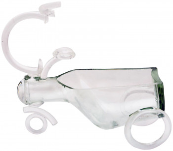 Multipurpose Serving Bowl cum Table Glass Planter (Transparent)