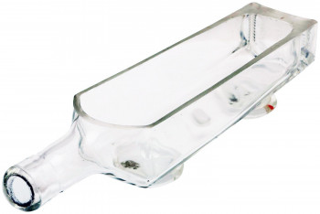 Upcycled Starters Serveware cum Glass Planter (Transparent)