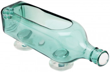 Beautiful Tissue Holder cum Glass Planter (Sea Green)
