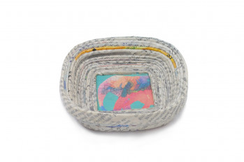 Corporate Rolled Bowl Square - 8 Cms. (Natural)