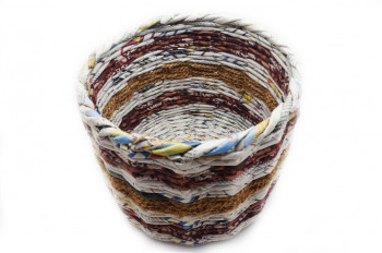 Mixed Media Cylinder Basket (Large)