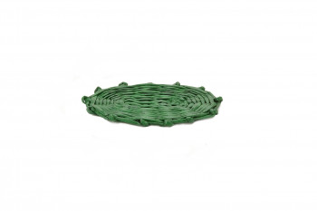 Beautiful Oval Coaster Pot - Small (Green)