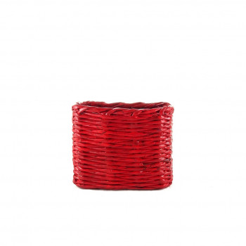 Personalized Rectangle Basket Bag  (Red)