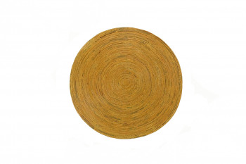 Rolled Round Coaster 25 - Medium (Yellow)