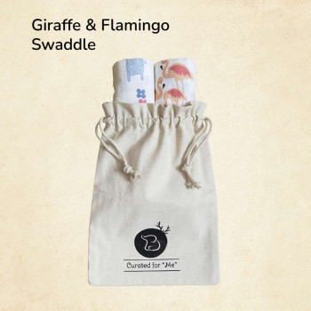 Organic Bamboo Baby Swaddle Set | Pack Of 2