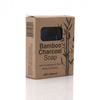 BAMBOO CHARCOAL SOAP - With eucalyptus & Aloe Mildly Exfoliating