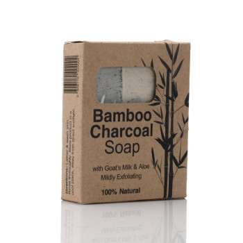 BAMBOO CHARCOAL SOAP - With Goat's Milk & Aloe Mildly Exfoliating