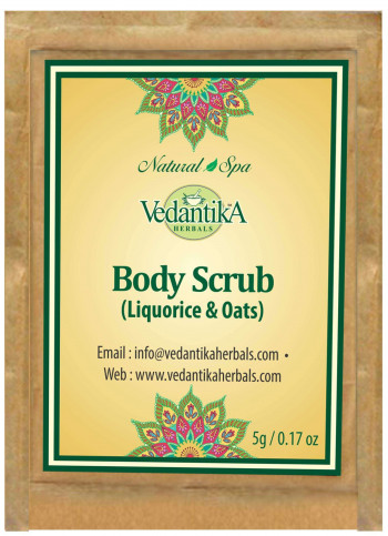 Body Scrub (Liquorice &Oats)_Trial Packs 5 gms