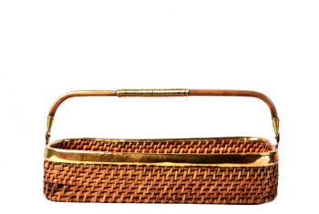 Traditional Cane Fruit cum Bread Basket ( Rectangle 14" x 5")