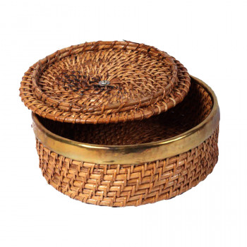 Traditional Rustic Chapati Basket (Round 9")
