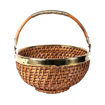 Natural Cane Deep Bowl (Round 10")