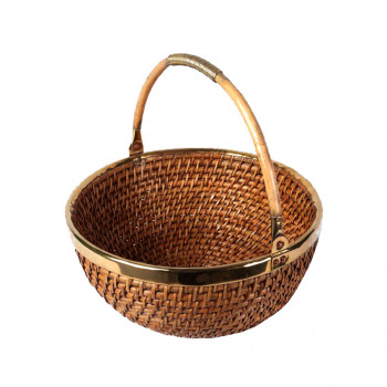 Natural Cane Deep Bowl (Round 12")