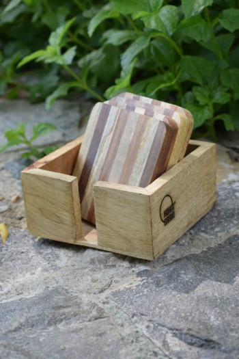 Two Toned Coaster Set   - Set of 4 coasters