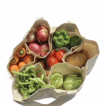 EcoBuddy Cotton Vegetable/Fruit Bag, (Pack of 5)