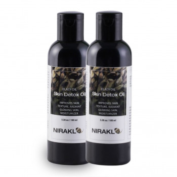 Skin Detox Oil Value Pack | Nirakle Eladi Oil | Improves Skin Texture | For Radiant Glowing Skin | Moisturizer (Pack of 2) (100 ml x 2)