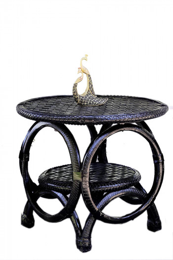 De'Dzines Handcrafted Eco-Friendly High Tea Table 36" of Height 90 x 90 x 79 cm for Living Room / Garden / Patio / Terrace / Pool Side / Bar / Indoor / Outdoor