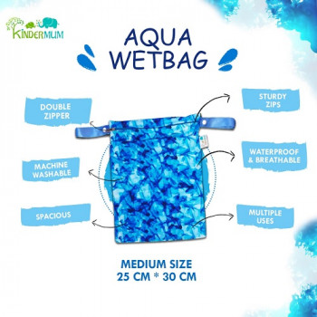 Aqua- Large Kinder  WetBags